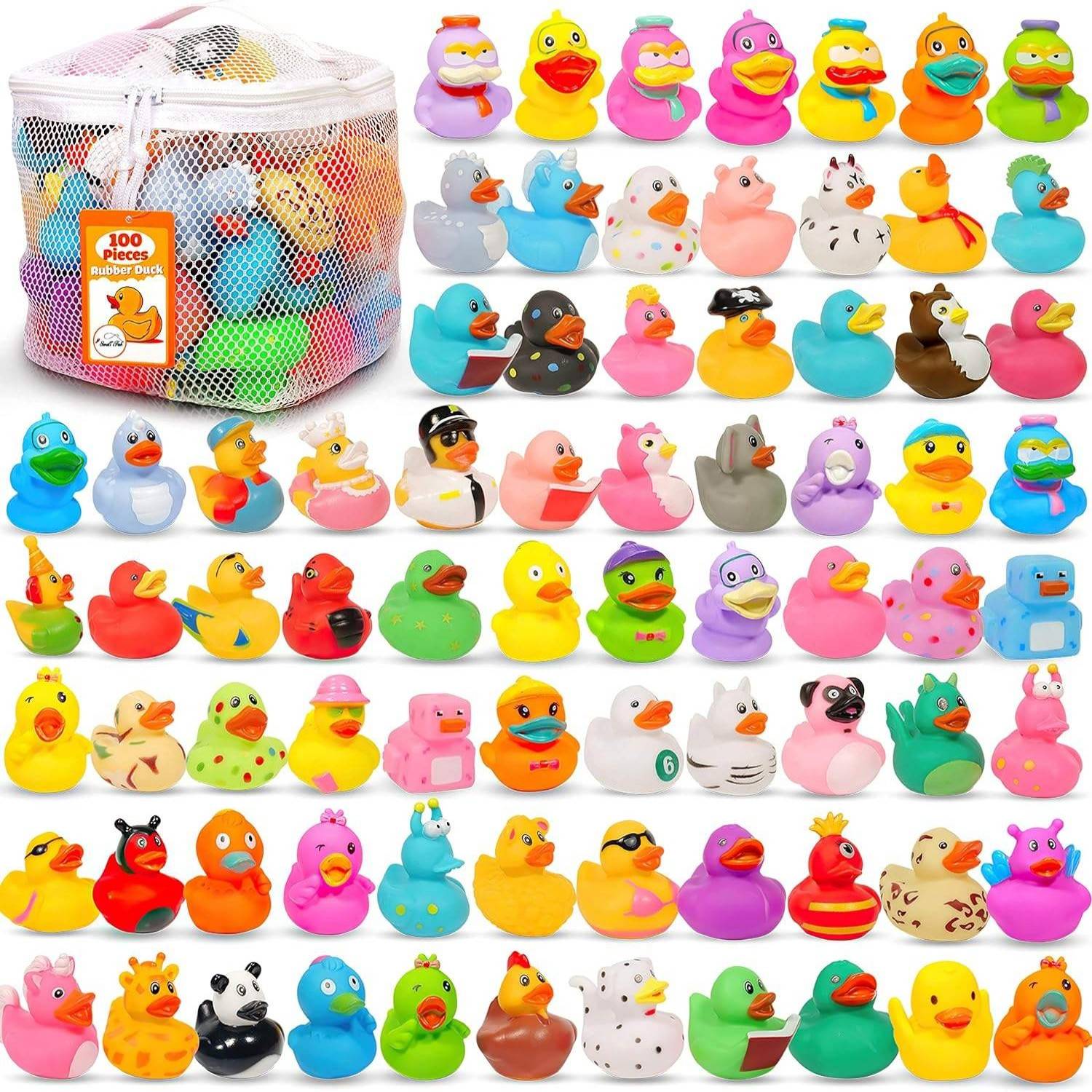 Kids Squeezable Mini Rubber Duck Bath Toy 8